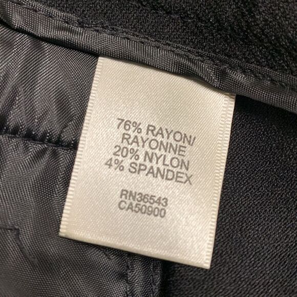 Womens NWT Van Heusen Super Stretch Black Straight Fit Work Career Pants‎ - Picture 7 of 9